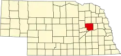 Location within the U.S. state of Nebraska