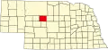 Map of Nebraska highlighting Thomas County
