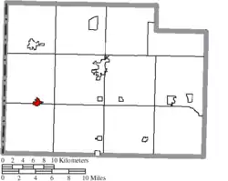 Location of Payne in Paulding County