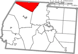 Location of Deerfield Township in Ross County