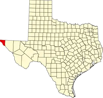 State map highlighting El Paso County