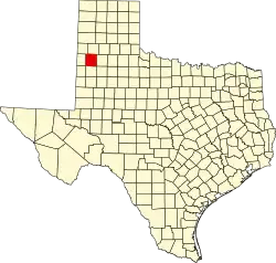State map highlighting Lamb County