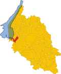 Municipality map of Castelnuovo del Garda
