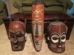 Masks from the Kongo Central region
