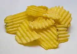Ruffled potato chips
