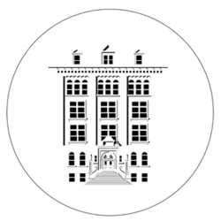 An artistic representation of the Macdonald-Harrington Building which is often used as a logo for the School of Architecture.