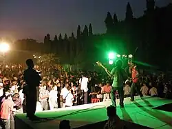 a rock show in progress.