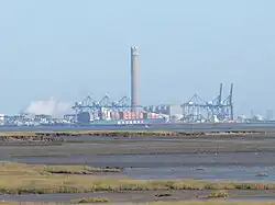 Grain and Thamesport, from Horrid Hill, Gillingham.
