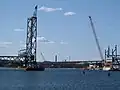 Bridge under construction in late March 2013