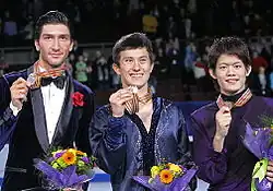 The men's medalists at the 2009 Four Continents Championships