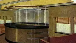 Another section of the lounge car