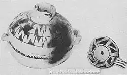 Mesa Verde Pueblo II Mancos Black-on-White jar and ladle Source: National Park Service