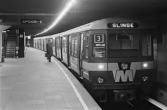 First train series of the Rotterdam Metro, built by Werkspoor