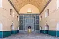 The interior of the mihrab wall