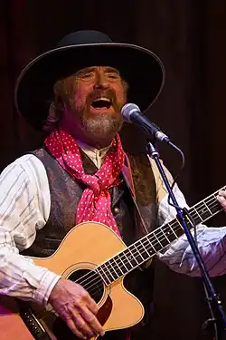 Murphey performing at the Republic Country Club & BBQ in Stafford, Texas. August 2017
