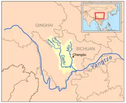 Min 岷江 and Dadu 大渡河 watersheds