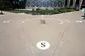 Human gnomon analemmatic sundial