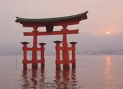 The torii at sunset