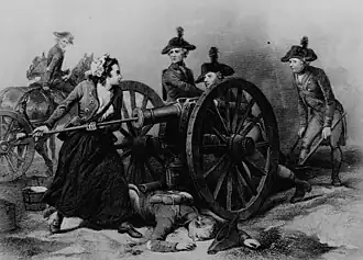 Image 30Molly Pitcher at the Battle of Monmouth (from History of New Jersey)