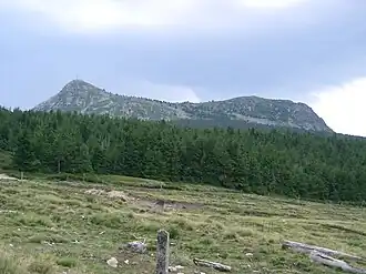 Mont Mézenc seen from La Rochette