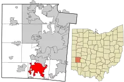 Location in Montgomery County, Ohio