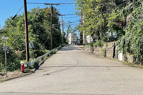 Plane Street – Site of Inclined Plane 7 East of the Morris Canal
