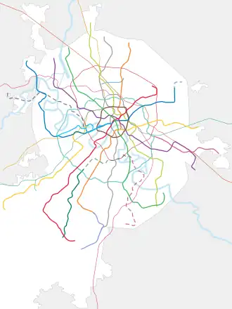 Kantemirovskaya is located in Moscow Metro