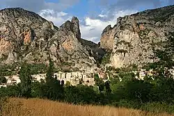 Moustiers-Sainte-Marie, in the Alpes-de-Haute-Provence