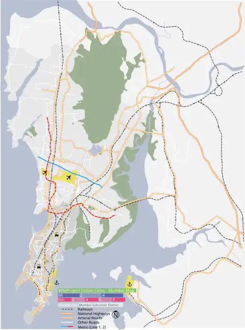 Dharavi is located in Mumbai
