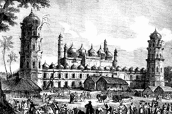 Early 19th-century view of the Katra Mosque