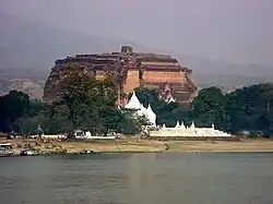 Looking westward from the Irrawaddy River