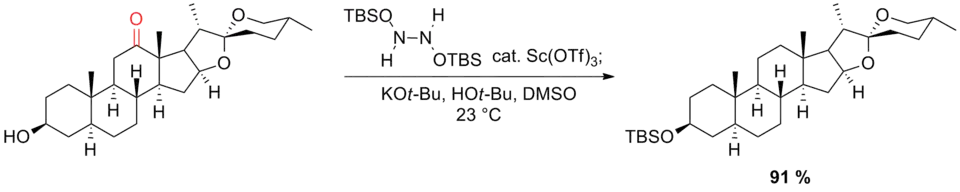 Scheme 14. Myers modification