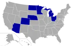 Location of teams in