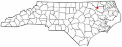 Location of Kelford, North Carolina