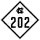 North Carolina Highway 202 marker