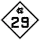 North Carolina Highway 29 marker