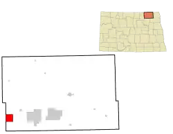 Location of Calio, North Dakota
