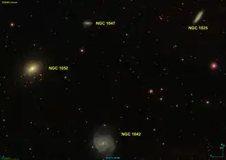 NGC 1042 and its neighbors including NGC 1035