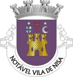 Coat of arms of the town of Nisa