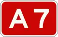 A7 motorway shield}}