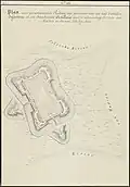 Design sketch of Fort van den Bosch, ca. 1845