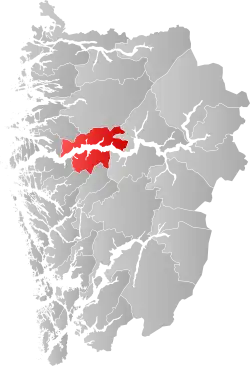 Høyanger within Vestland