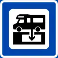 Toilet emptying facility[N 1] For caravans, buses, etc.