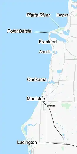 OpenStreetMap showing the area where the disaster occurred