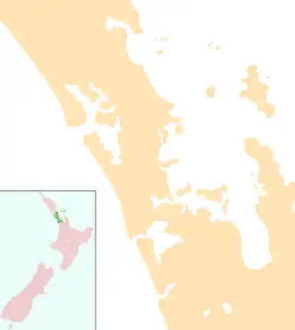 Location of Slipper Lake