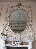 Fireplace in former music room