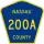 County Road 200A marker