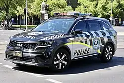 A state traffic services Kia Sorento