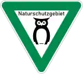 New sign with long-eared owl