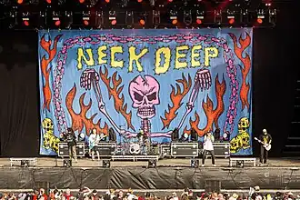 Neck Deep performing at Full Force in 2022